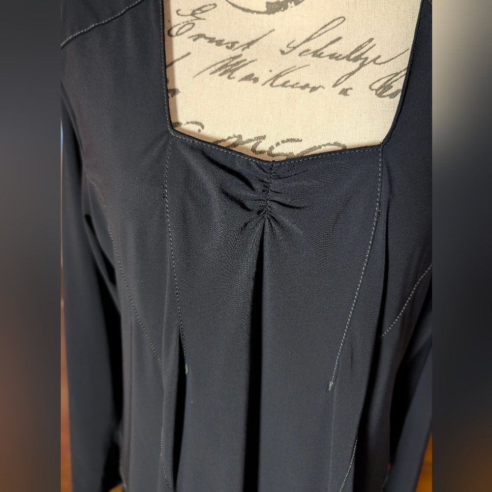 Black Babydoll Dress (Sz 14) - Picture 2 of 6